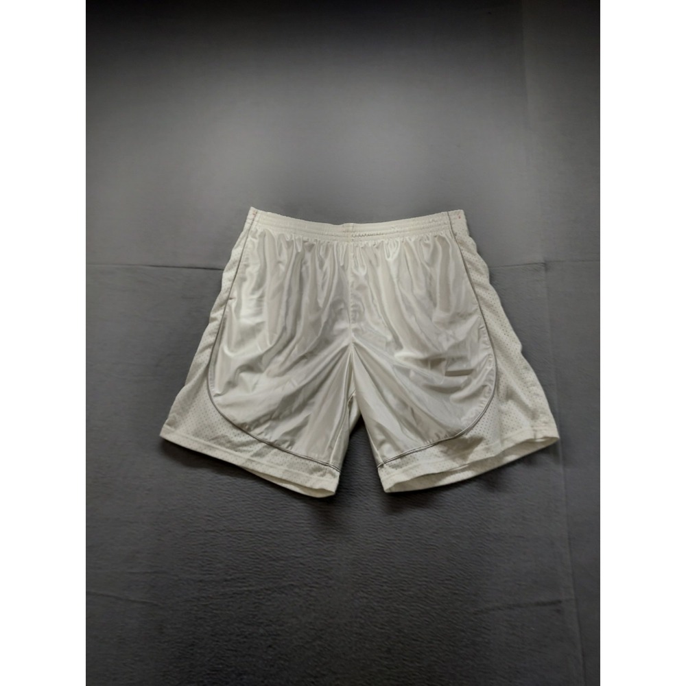 Foot Locker Men Athletic Short‎ 3XL White 100% Polyester Pull On Training Gym